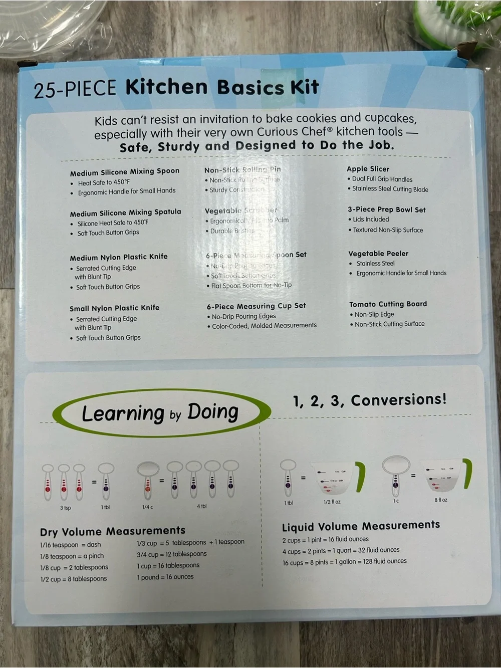 NIB Curious Chef 25 Piece Kitchen Basics Kit
